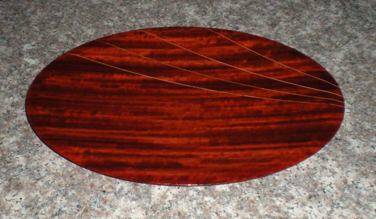 Wood Plate--Made from Padauk